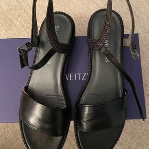 Stuart Weitzman Black Sandals 9 SS(AAAA)